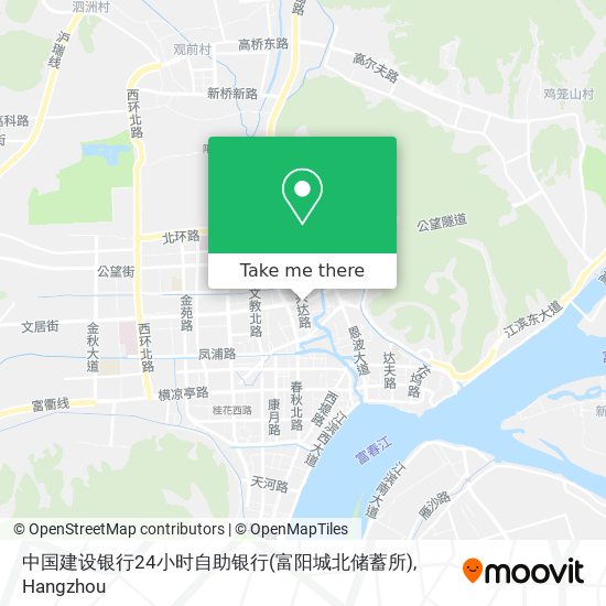 中国建设银行24小时自助银行(富阳城北储蓄所) map