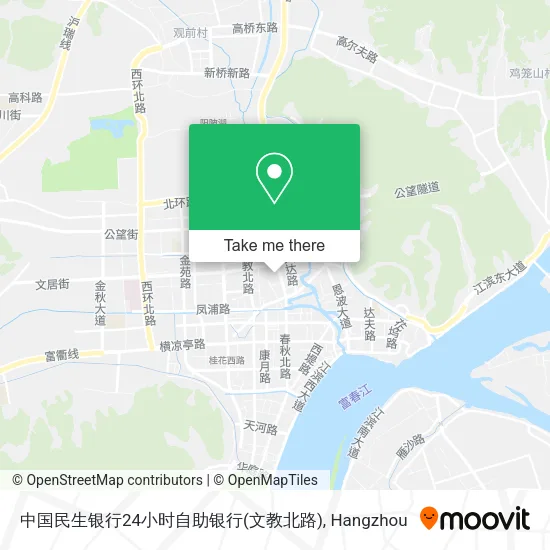 中国民生银行24小时自助银行(文教北路) map