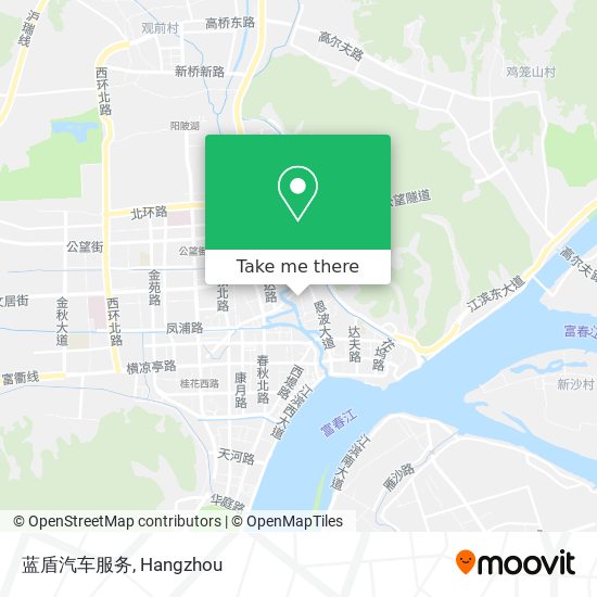 蓝盾汽车服务 map