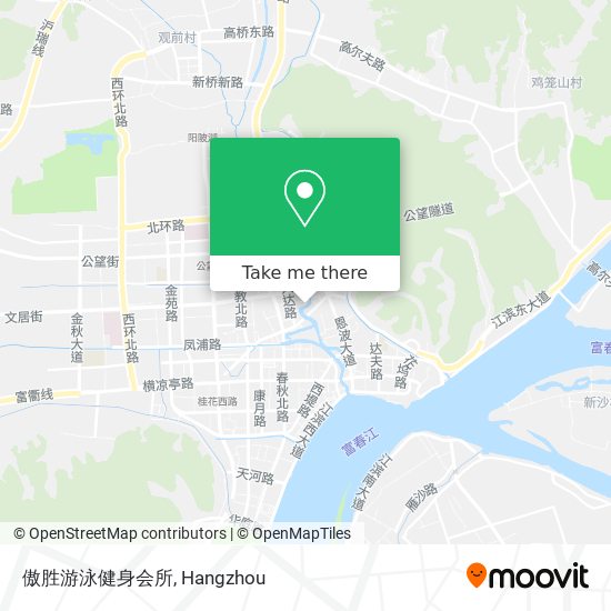 傲胜游泳健身会所 map