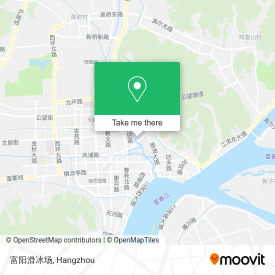 富阳滑冰场 map