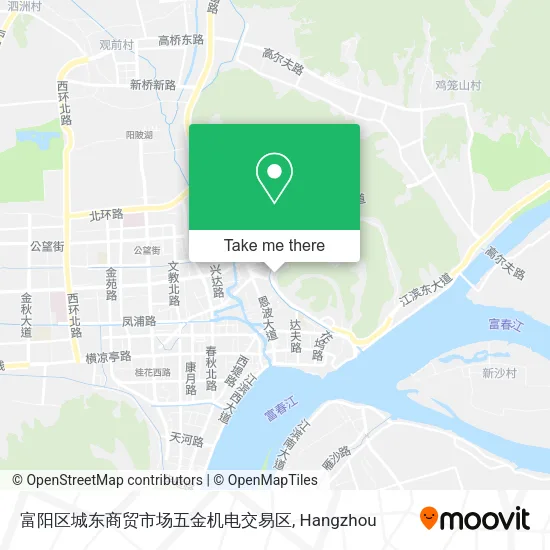 富阳区城东商贸市场五金机电交易区 map