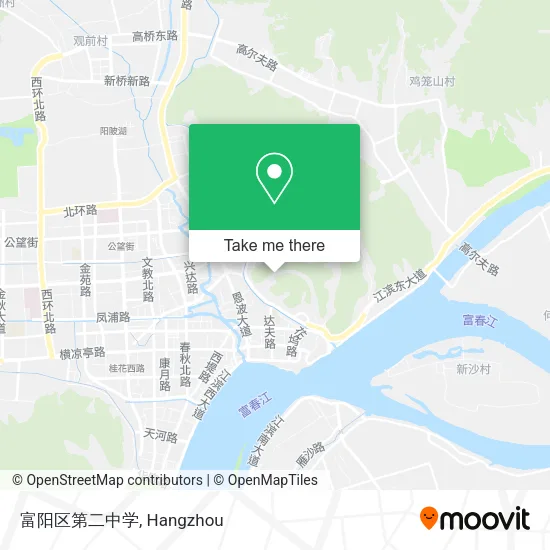 富阳区第二中学 map