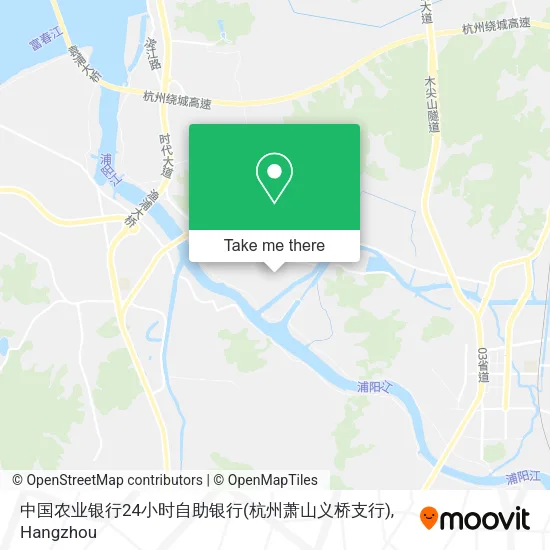中国农业银行24小时自助银行(杭州萧山义桥支行) map