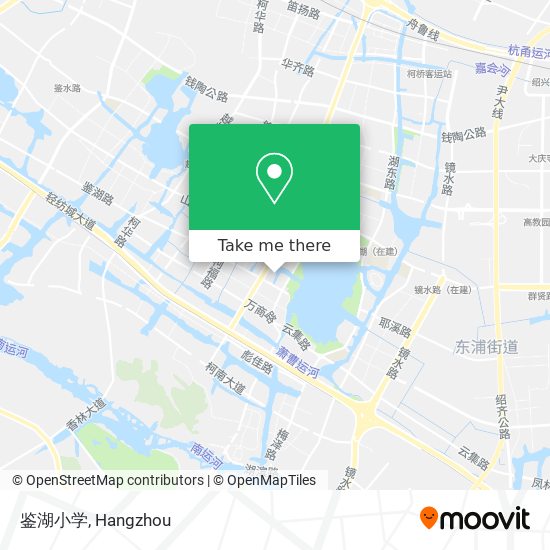 鉴湖小学 map