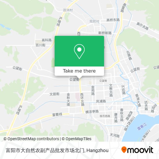 富阳市大自然农副产品批发市场北门 map
