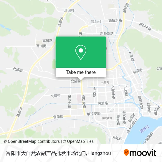 富阳市大自然农副产品批发市场北门 map