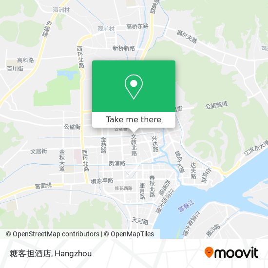 糖客担酒店 map