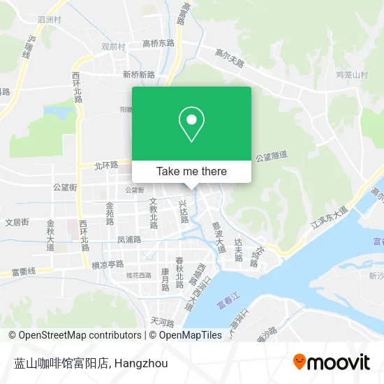 蓝山咖啡馆富阳店 map