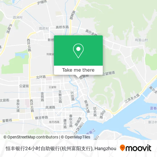 恒丰银行24小时自助银行(杭州富阳支行) map