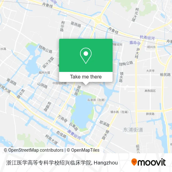 浙江医学高等专科学校绍兴临床学院 map