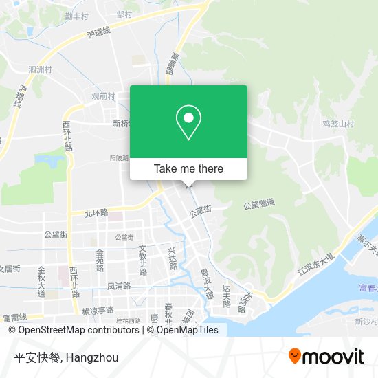 平安快餐 map