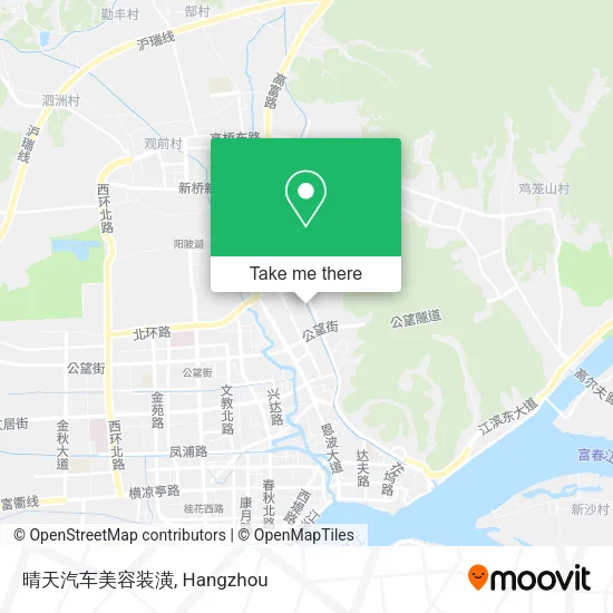 晴天汽车美容装潢 map