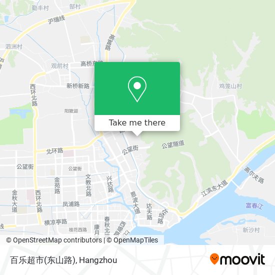 百乐超市(东山路) map