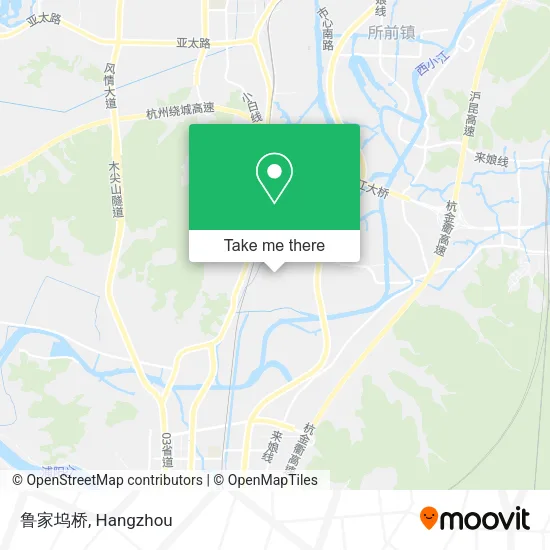 鲁家坞桥 map