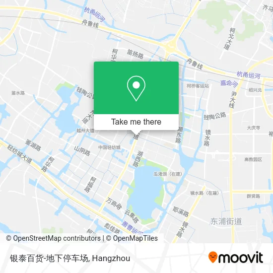 银泰百货-地下停车场 map