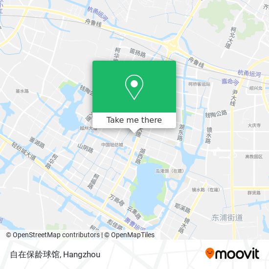 自在保龄球馆 map