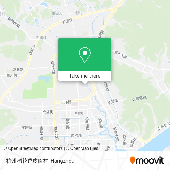 杭州稻花香度假村 map