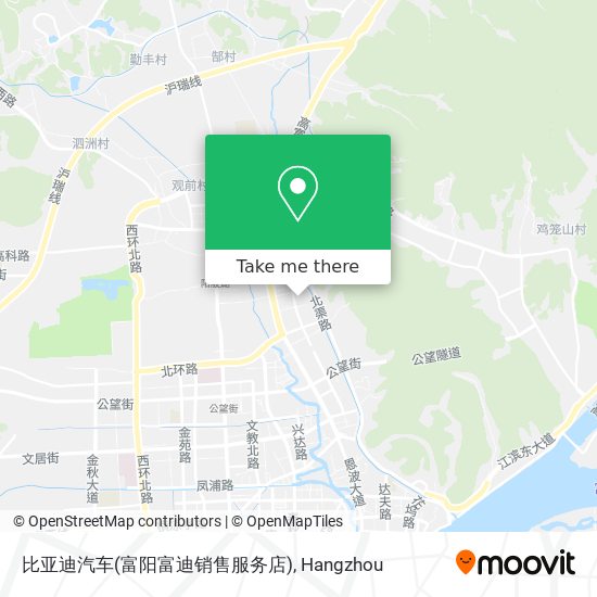 比亚迪汽车(富阳富迪销售服务店) map