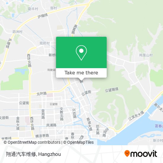 翔通汽车维修 map