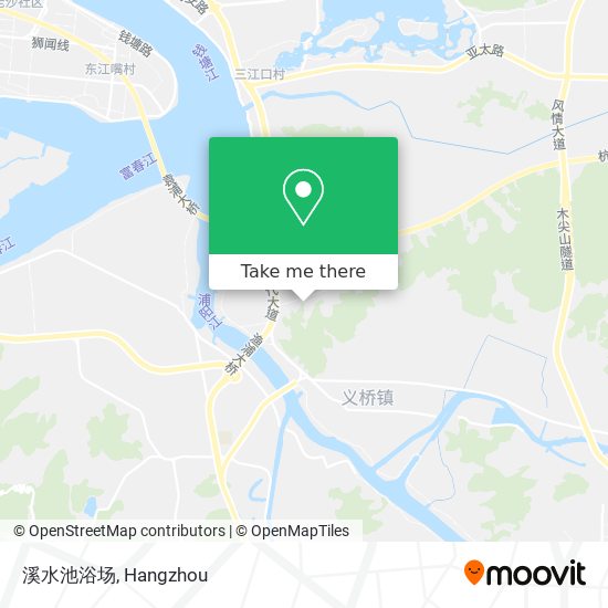 溪水池浴场 map