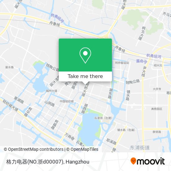 格力电器(NO.浙d00007) map