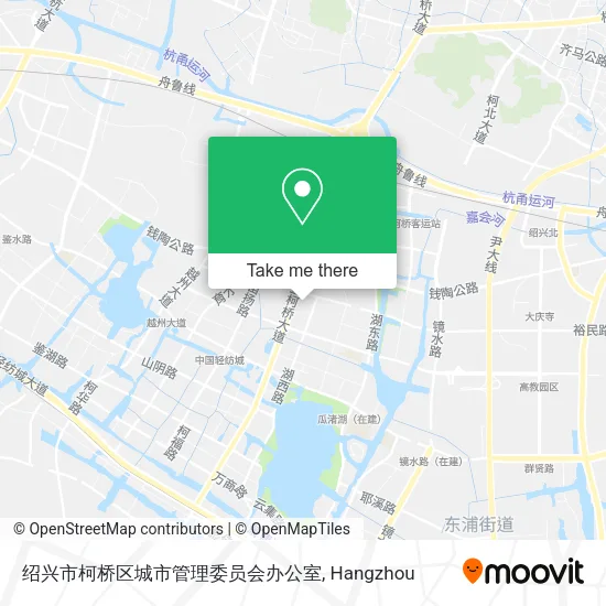 绍兴市柯桥区城市管理委员会办公室 map