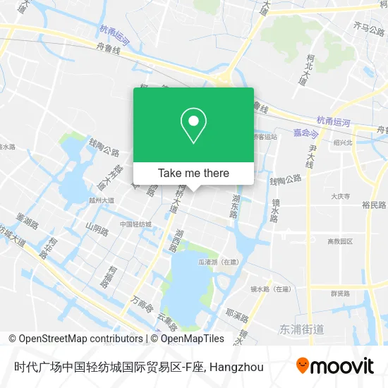 时代广场中国轻纺城国际贸易区-F座 map