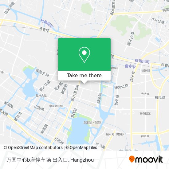 万国中心b座停车场-出入口 map