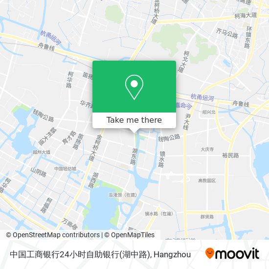 中国工商银行24小时自助银行(湖中路) map