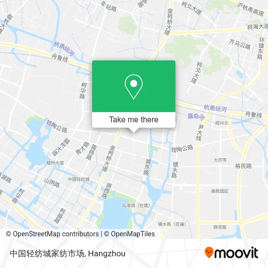 中国轻纺城家纺市场 map