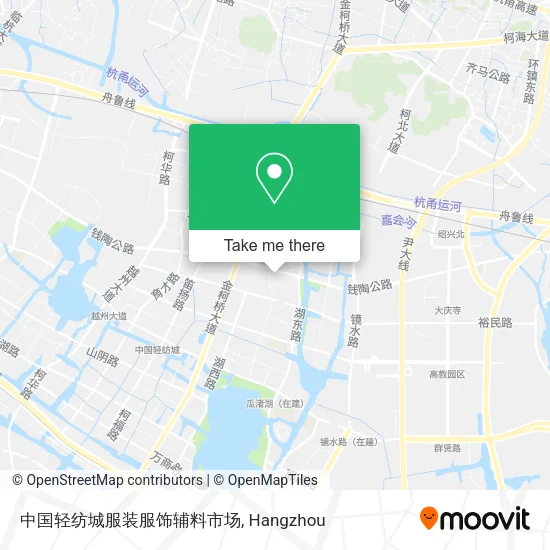 中国轻纺城服装服饰辅料市场 map