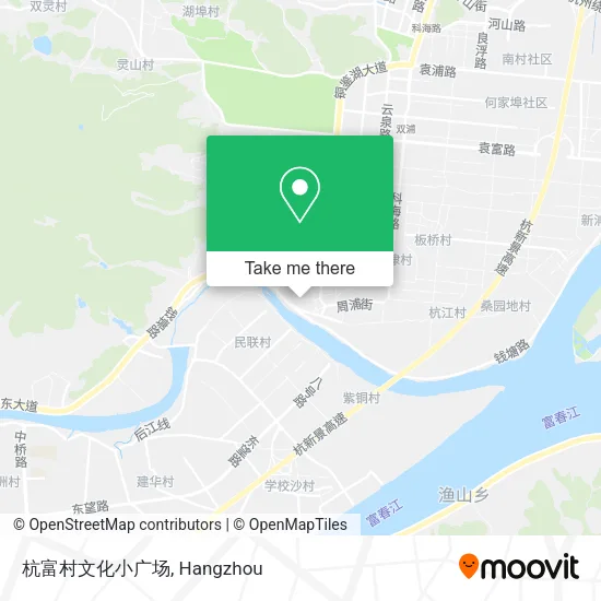 杭富村文化小广场 map