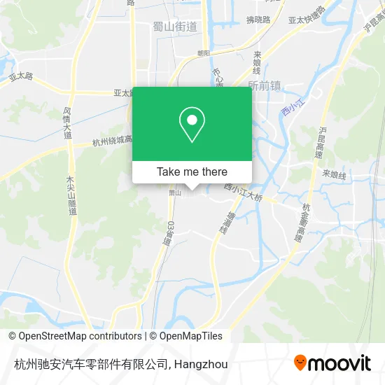杭州驰安汽车零部件有限公司 map