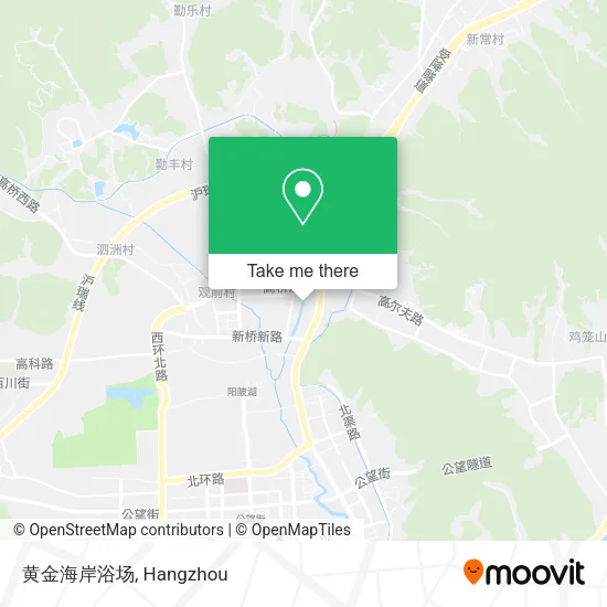 黄金海岸浴场 map