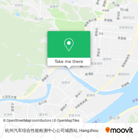 杭州汽车综合性能检测中心公司城西站 map