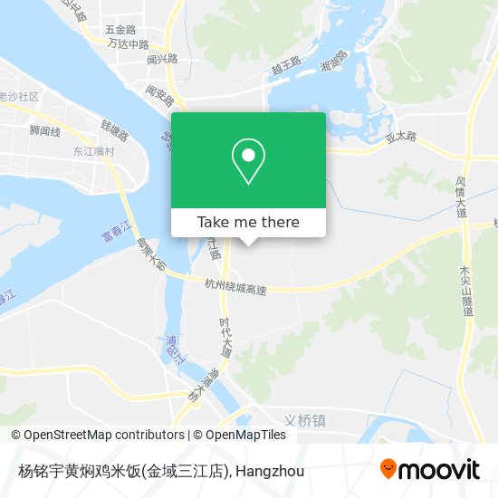 杨铭宇黄焖鸡米饭(金域三江店) map