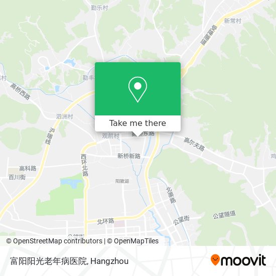 富阳阳光老年病医院 map