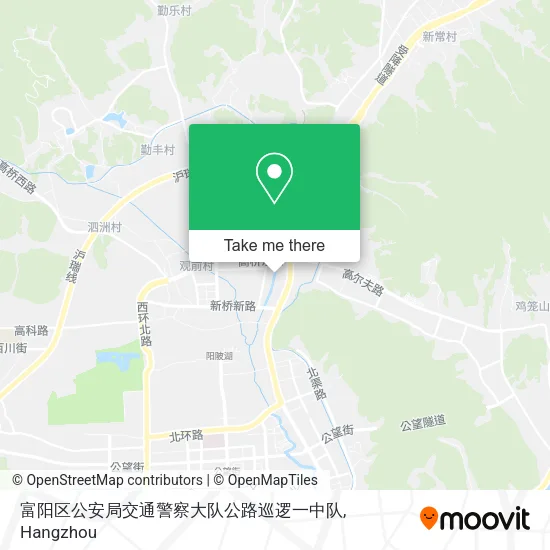 富阳区公安局交通警察大队公路巡逻一中队 map