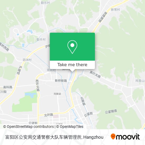 富阳区公安局交通警察大队车辆管理所 map