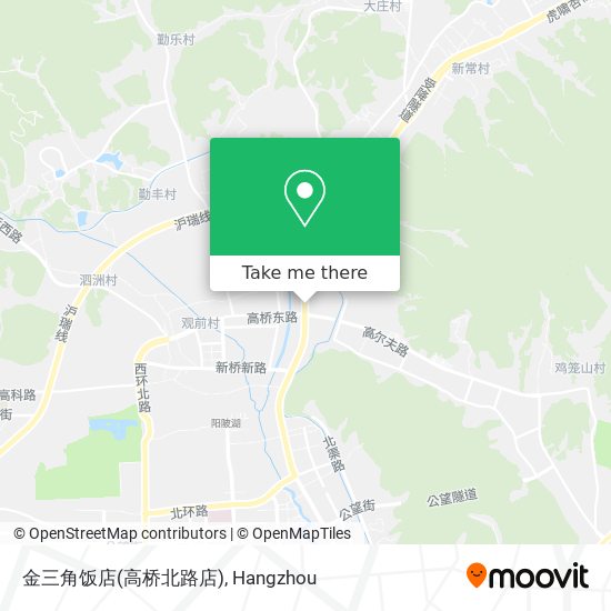 金三角饭店(高桥北路店) map