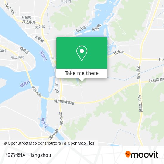 道教景区 map