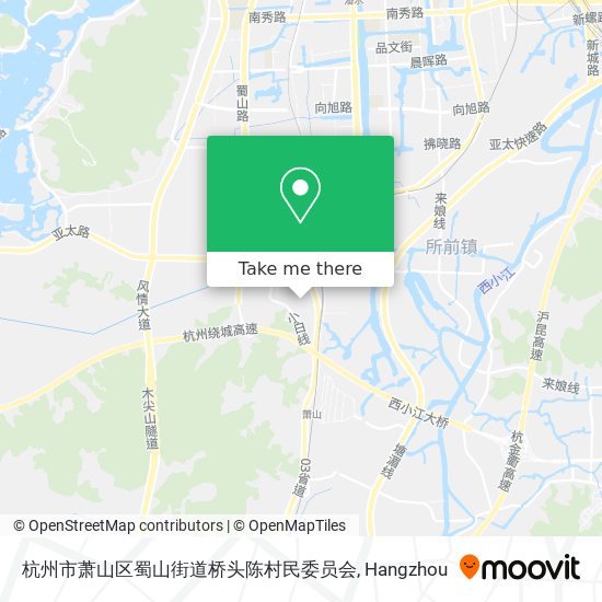 杭州市萧山区蜀山街道桥头陈村民委员会 map