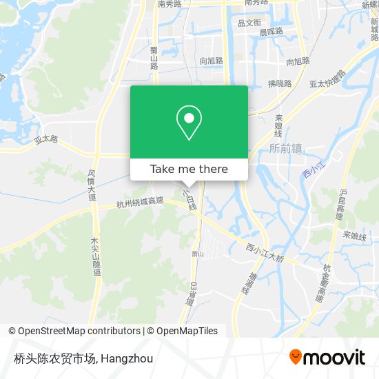 桥头陈农贸市场 map