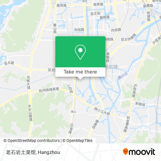 老石岩土菜馆 map