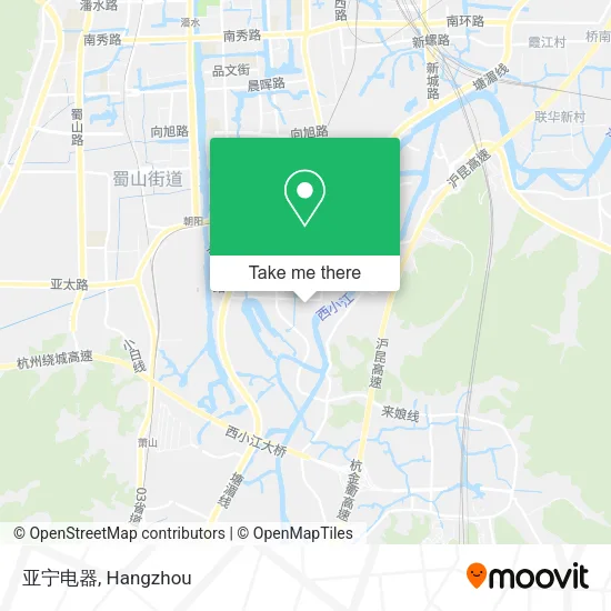 亚宁电器 map