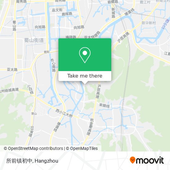 所前镇初中 map