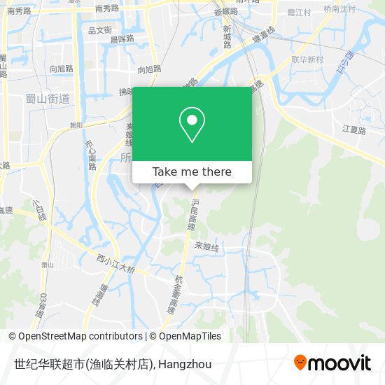 世纪华联超市(渔临关村店) map