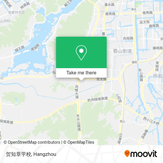 贺知章学校 map