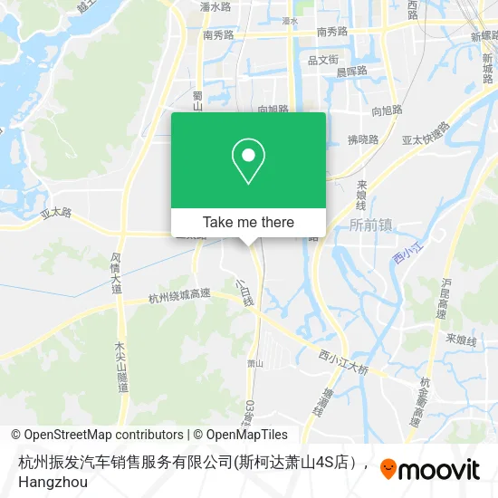 杭州振发汽车销售服务有限公司 map